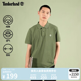 添柏岚（Timberland）官方男装短袖POLO衫新款宽松|A24H2 A24H2590/卡塞尔绿色 M (175/100A)