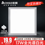 志高厨房灯集成吊顶厨卫灯具300x300x600x600扣板灯卫生间吸顶平板灯 17W /300*300mm/银色/白光