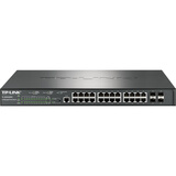 普联（TP-LINK）24口千兆PoE+4千兆SFP全千兆PoE交换机  整机供电最大370W TL-SG5428PE