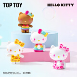 TOP TOY Hello Kitty夏日彩虹糖系列盲袋凯蒂猫可爱摆件手办女生礼物 单袋（内含3颗，款式随机）