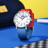 Dickies学生手表青少年初高中生专用指针考试静音生日新年礼物539 红蓝