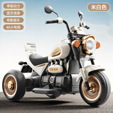 哈哈怪儿童电动摩托车儿童摩托车3-6岁儿童电动车玩具车可坐人儿童车 标配白|6V4电瓶+单驱