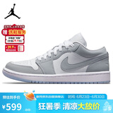 耐克NIKE篮球鞋男女同款小迪奥AJ1 JORDAN 1运动鞋DC0774-105白灰38.5