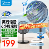 美的（Midea） 电风扇 家用风扇7叶落地扇立式轻音节能大风量电扇台扇迷你扇台立两用转页扇 【25年新款丨语音遥控升级款】 SAI30AN 家用落地扇