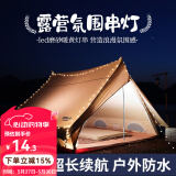 原始人（The Primitive） 户外露营灯野营照明氛围天幕帐篷灯串led超长续航装饰用品串灯带 6米40灯-白色圆球（电池款）