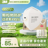 3M防雾霾口罩防沙尘KN95防颗粒物9501V+ 15只/盒专供款耳带独立包装