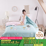 艾薇 被套单件 纯棉被套双人床上用品全面被罩单件 伊尚蓝 200*230cm