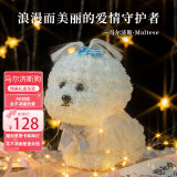雨蒙蒙生日礼物女高级小众伴手礼永生花马尔济斯情人节520送女朋友老婆