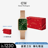 丹尼尔惠灵顿（DanielWellington）DW女士手表小绿表时尚欧美表经典复古小方表节日礼物DW00100445