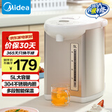美的（Midea）【国家补贴】电热水瓶热水壶电水壶304不锈钢水壶 5L控温保温恒温开水壶电水壶烧水壶Colour201