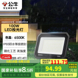 公牛（BULL）LED投光灯户外庭院工厂园林灯露营灯 IP65防水等级100W-6500K白光