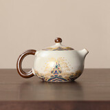 尚言坊汝窑茶壶泡茶家用单壶高档陶瓷冰裂釉西施壶一人用功夫喝茶器具