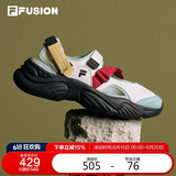 FILA FUSION斐乐潮牌玛丽珍凉鞋女鞋2025春夏凉拖魔术贴海螺沙滩鞋