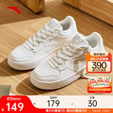 安踏轻松板鞋男鞋秋季厚底鞋子男鞋小白鞋校园轻便增高耐磨百搭休闲鞋