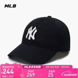 MLB帽子男女软顶棒球帽虞书欣明星同款运动鸭舌帽3ACP6601N-50BKS-F