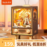 若来（Rolife）日落游乐园八音盒音乐盒diy拼装积木玩具生日礼物女孩