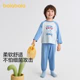 巴拉巴拉儿童睡衣套装秋季男童家居服可外出抗菌除螨小中大童209325171101