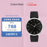 凯文克莱（Calvin Klein）CK手表简约款皮带时尚石英男表生日礼物男25200050