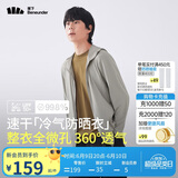蕉下（beneunder）防晒衣男薄外套防紫外线透气户外钓鱼休闲高弹春夏AS10524灰M