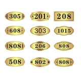 门牌号定制双色板号码牌宾馆酒店房间号包厢KTV数字房号牌小区出租房宿舍门牌家用标识牌定制做 12*6cm颜色备注