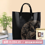 大英博物馆包包安德森猫优雅猫刺绣双肩包大容量送男女生日礼物新婚毕业礼物 可斜背托特包单肩包
