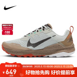 耐克NIKE跑步鞋男子减震REACT WILDHORSE 8运动鞋DR2686-005浅银44
