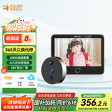 移康智能（EQUES）猫眼呼叫器电子门铃可视对讲远程视频广角摄像头家用门铃感应器T3 叮咚mini2S标配【无卡】