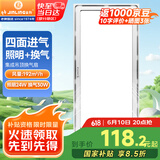 金羚（JINLING）集成吊顶排气扇厨房卫生间二合一换气BPT10-23-36Z【照明+换气】