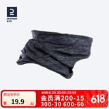 迪卡侬（DECATHLON）防晒公路骑行装备男脖套春秋围脖运动面罩女面巾魔术头巾RC 黑色