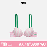 维多利亚的秘密（Victoria's Secret）PINK 夏季圆盘胸内衣2805舒适3/4罩杯聚拢外扩文胸胸罩无痕聚拢 5VS4粉白条纹/绿色肩带 11202805 75B （34B）