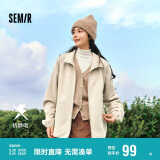 森马（Semir）张新成同款夹克男冬抗静电外套摇粒绒情侣上衣109724108203