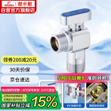 潜水艇（Submarine）F1036A六分黄铜球阀铜阀芯全开大流量燃气热水器地暖壁挂炉冷水阀