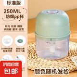 绞蒜器蒜泥器绞肉机电动大容量多功能料理机葱姜蒜捣蒜器火锅蘸料 随机色 250ml type-c快充
