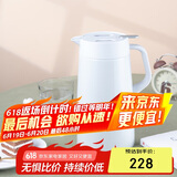 虎牌（TIGER）304不锈钢时尚简约桌面保温壶PWO-A16C-W 白色 1.6L