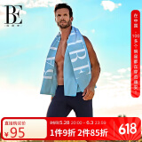 范德安（BALNEAIRE）时尚专业运动五分平角大码男海边泳裤防晒度假沙滩 50162-1 XL