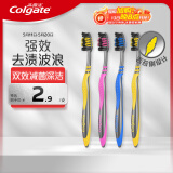高露洁（Colgate） 适齿炭牙刷 4支 （适齿刷毛 深入深洁）（新老包装随机发）