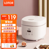 LOTOR电饭煲迷你小型电饭锅低糖家用多功能米饭锅煮饭蒸饭1-3升1-4人5 白色标准款 1.6L