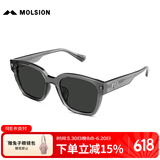 MOLSION陌森潮流太阳镜女2025肖战同款墨镜男方框高清偏光MS3129&MS3128 MS3129C11透灰框+灰色片 偏光