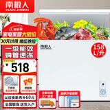 南极人【送货入户】小冰柜家用商用 冷藏柜冷冻柜两用冰柜小型租房用小型冷柜保鲜储母乳柜 单温158升【一级能效，全国联保】 158L