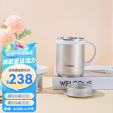 虎牌（TIGER）保温杯 办公型不锈钢真空杯茶滤网杯 水杯CWM-A035 350ml 金灰色NN 350ml