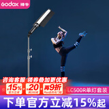 神牛（Godox） LC500/LC500R/LC500mini补光灯LED补光棒灯摄影灯可调色温户外便携人像冰灯外拍录像RGB灯棒手持 【7】彩光版LC500R【单灯套装】