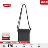 Levi's【商场同款】李维斯男士美式时尚个性随搭牛仔斜挎包000IN 深灰 标准包