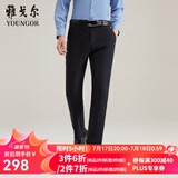雅戈尔（YOUNGOR）休闲裤男DP棉免烫不易皱裤子自然垂顺易打理新品 VCDP329979AWA黑色 35 .5 88A