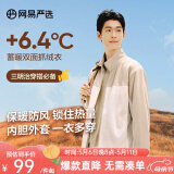 网易严选【断码特卖】摇粒绒外套冲锋衣内胆抓绒衣防风夹克城市轻户外 [24秋]摇粒绒(短绒)-浅驼色拼接 M