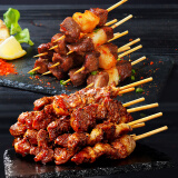 大希地安格斯牛肉串240g*3袋+羊肉串240g*2袋 腌制入味烧烤露营食材