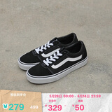 VANS范斯官方 线上专售Ward黑色个性街头复古百搭女鞋板鞋 黑色 38.5 