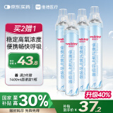 维德（WELLDAY）氧气瓶便携式氧气罐 孕妇老人家用吸氧气袋氧气呼吸器高原反应急旅游车载氧气包1400ml*4瓶