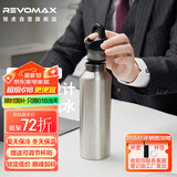 REVOMAX瑞虎保温水杯男士办公室水杯锐虎304不锈钢保冷杯太空灰592ml