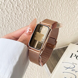 HKMW华为机HUAWEl适用情侣款一对智能手表2025新节日送礼物男女朋友表运动手环9pro支付 玫金网钢带单表【离线支付|来电提醒|多运动模式|D