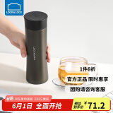 乐扣乐扣（LOCK&LOCK）掌心商务保温杯不锈钢男女学上便携水杯子400ML黑色LHC4028B